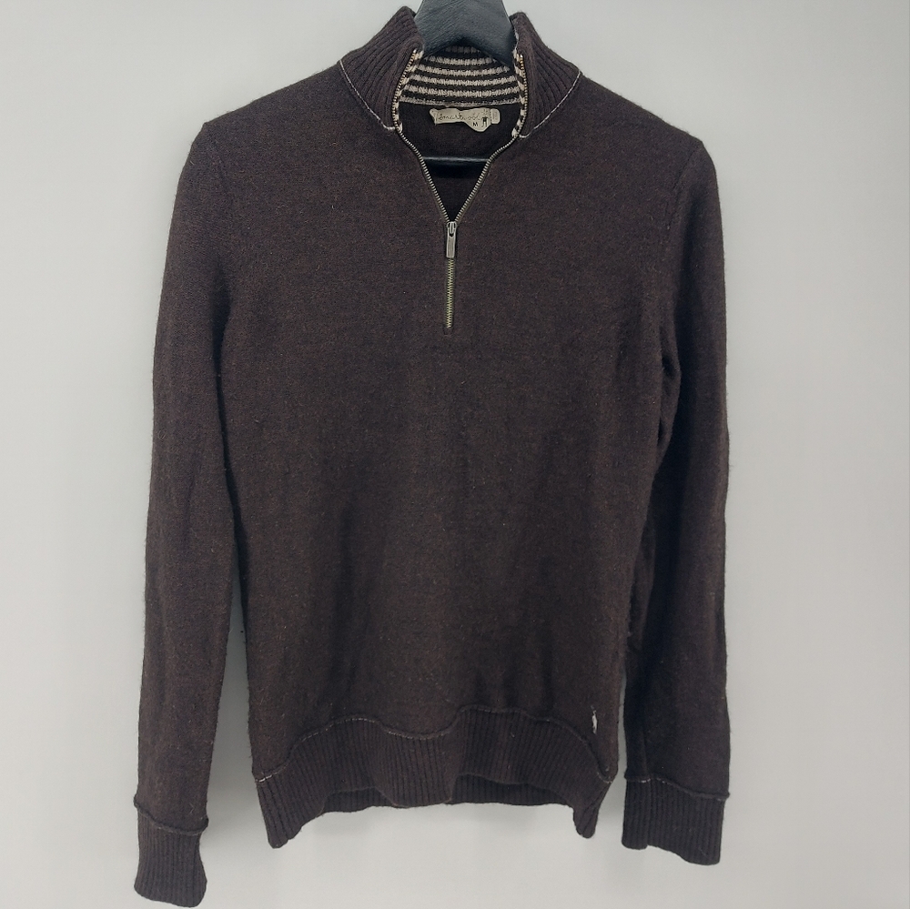 Smartwool Wool Brown 1/2 Zip Sweater Size Medium